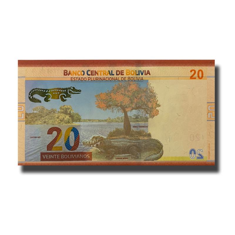 2018 Bolivia 20 Bolivianos Banknote Uncirculated